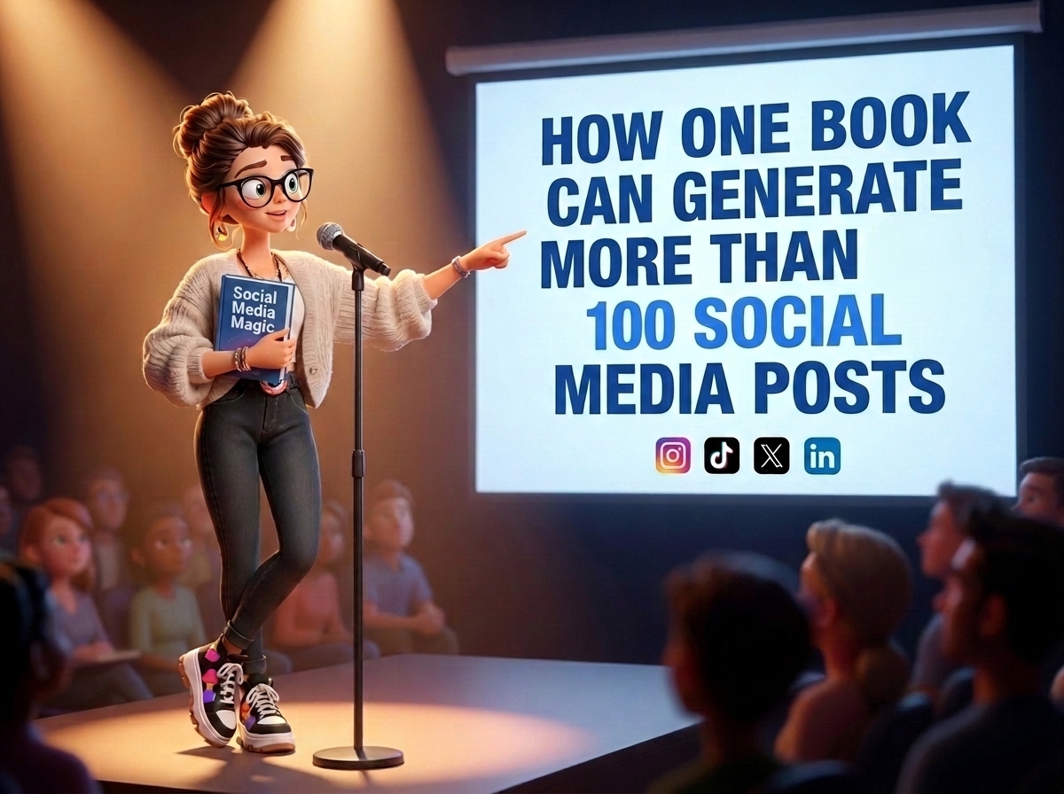 One Book 100 social media posts